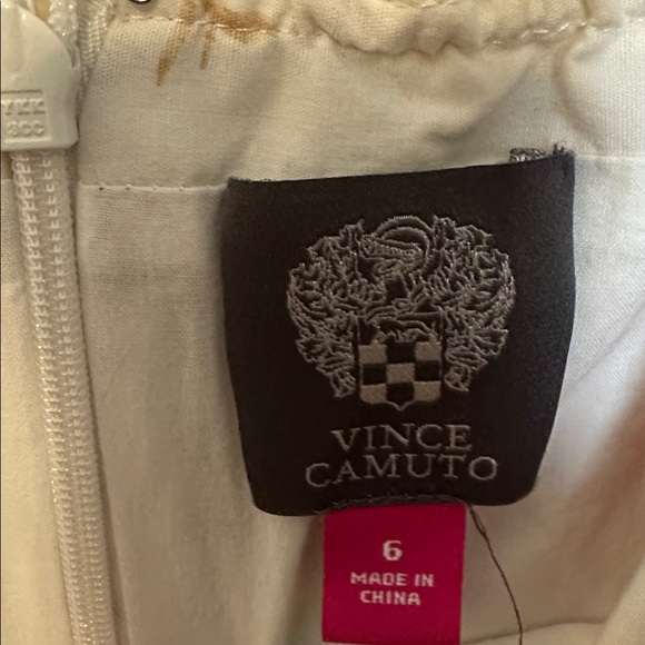 Vince Camuto Puff Sleeve Floral Dress Size 6 - Picture 7 of 10